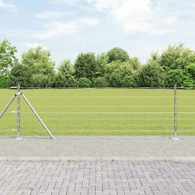 vidaXL Svařovaná drátěná plotina s betonovou základnou 50 x 0,8 m