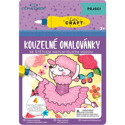 Vymaľovánky vodové Psy
