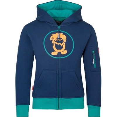 TROLLKIDS Детски суичър Trollkids Kids Sortland Jacket Hoodie - Dark Indigo / Sea Green - размер 152 (EU) (704-1558-2318)