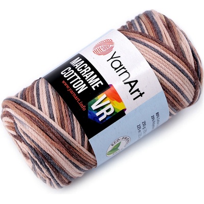 Pletací příze Macrame Cotton 250 g Varianta: 9 (928) hnědá, Balení: 1 ks 52140/129194/244617