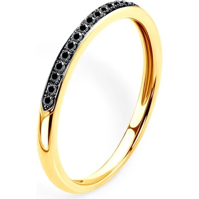 SAVICKI Пръстен Savicki: злато, черни диаманти