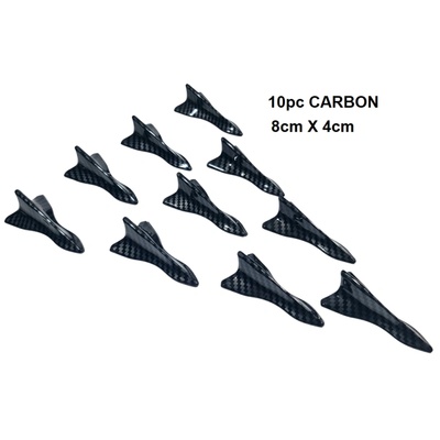 Тунинг декорация Акула CARBON 10бр. 8cm 85515-2