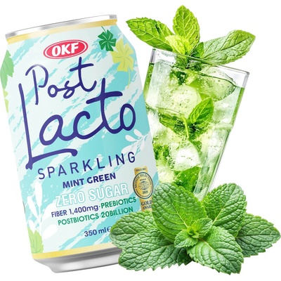 OKF PostLacto Zero Sugar Mint Green Sparkling Drink 350 ml