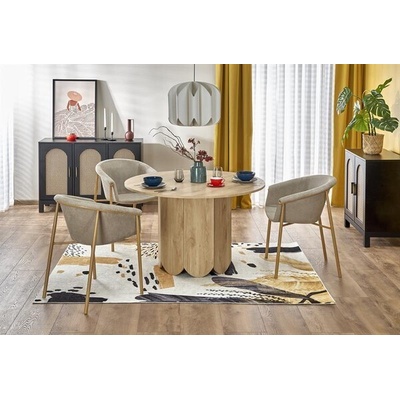 ЕВРОМАР Кръгла трапезна маса Hugo (100.001.0195)