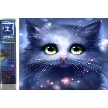 Image 1 of Norimpex - Puzzle Diamond Painting Gray kitten 30x40cm - 1 - 39 piese