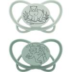 NIP Бебешка залъгалка NIP Green - My Butterfly, 16-32 м, 2 броя, зелена/сива (4000821426955) - baby