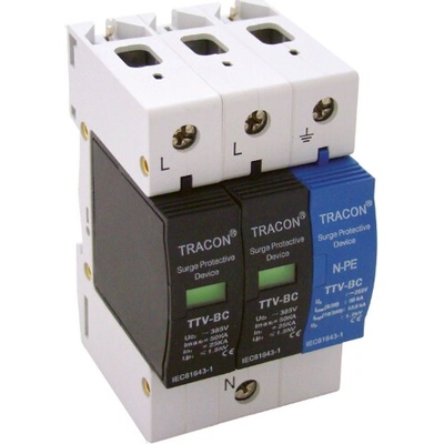 Tracon Zvodič prepätia typu 2 25kA 2+1P TTV-BC225-2