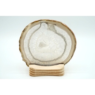 Achát plátek svícen 11,5 cm