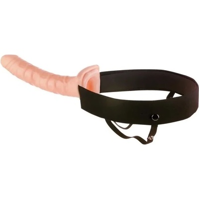 Пенис колан, реалистичен и кух, 25, 4см. - Hollow Strap-On Flesh (PIPE394821)