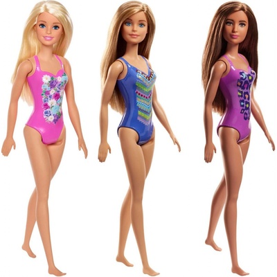 Barbie v ružových plavkách