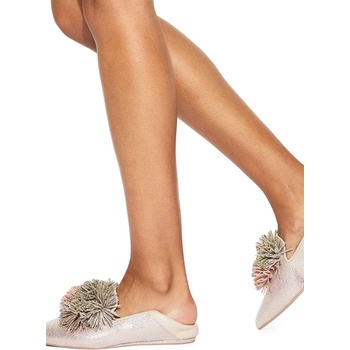 Kurt Geiger London Велурени мокасини Kurt Geiger London Pom Pom Point Slip On (5388365209)