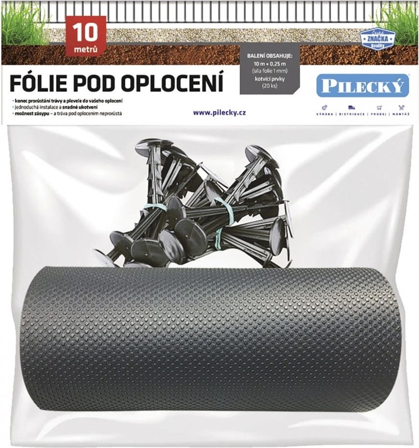 Pilecký Fólie pod plot 25 cm SET