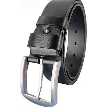 Image 1 of KARALI Мъжки черен колан естествена кожа 4 см karali 4082