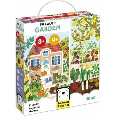 Banana Panda kartičky s obrázkami plagátom záhrada 40 dielov