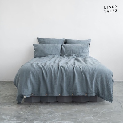 Linen Tales Светлосиньо ленено спално бельо за двойно легло 200x200 cm - Linen Tales (LT-DCS-200x200/50x70-BF)