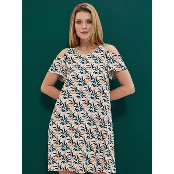 Moodo Бяла дамска шарена рокля Moodo Moodo | Byal | ЖЕНИ | XS