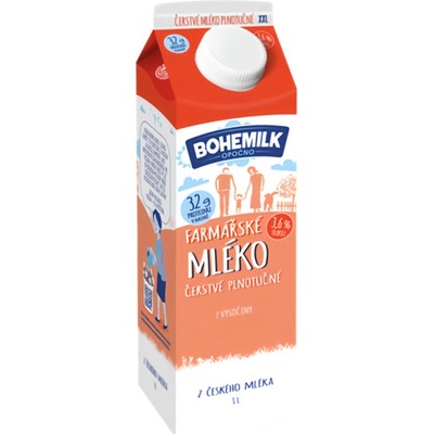 Bohemilk Farmářské mléko 3,6% 1 l