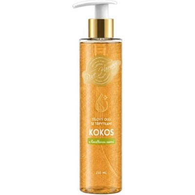 Pure Harmony Tělový olej se třpytkami Kokos s limetkovou esencí 250 ml