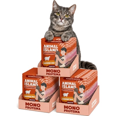 ANIMAL ISLAND Mono Jehněčí 30 x 100 g