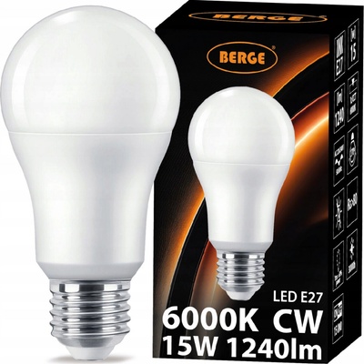 Berge LED žiarovka Milio E27 A60 15W 1240Lm studená biela