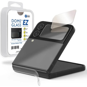 whitestone Комплект Протектори 2в1 за Samsung Z Flip 4, Whitestone Dome EZ Glass, Прозрачен (8809365407095)