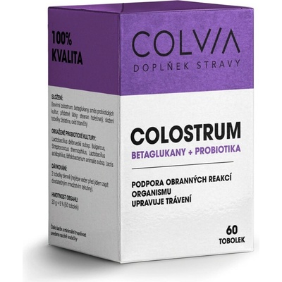 Colvia Colostrum Betaglukány + Probiotiká 60 tobolek
