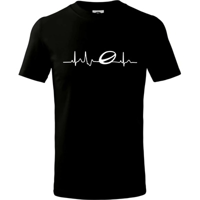 Ekg rugby tričko detské čierna