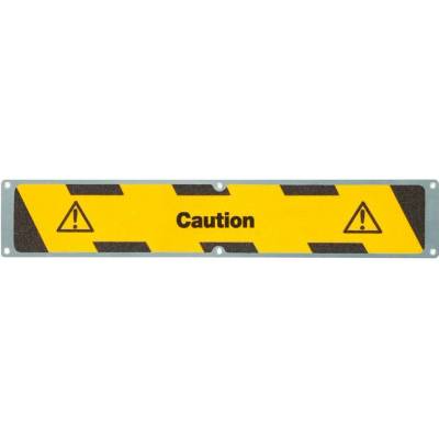 Antirutschplatte, Aluminium m2, Caution, 635 x 114 mm