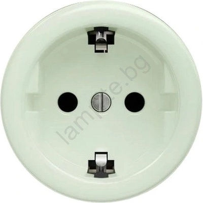 Kliklap - Ретро безрамков домашен контакт SCHUKO 230V/16A в ментово зелено (KA0176)