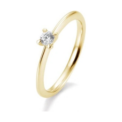 Sofia Diamonds prsteň zo žltého zlata s diamantom BE41 05634 Y