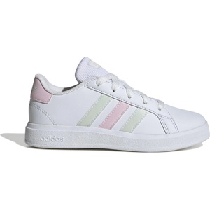 adidas Маратонки adidas Girls Grand Court Trainers - White/Jade/Pink