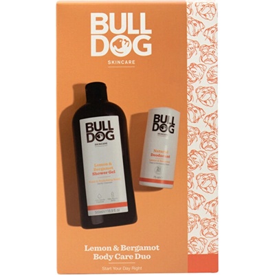 Bulldog Lemon & Bergamot sprchový gél pre mužov 500 ml + dezodorant roll-on 75 ml