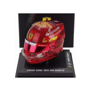 LookSmart Модели на автомобили и мотоциклети Модел на каска 1: 5 Carlos Sainz - SF Abu Dhabi 2024 - 1: 5 (TRS8989-4059)