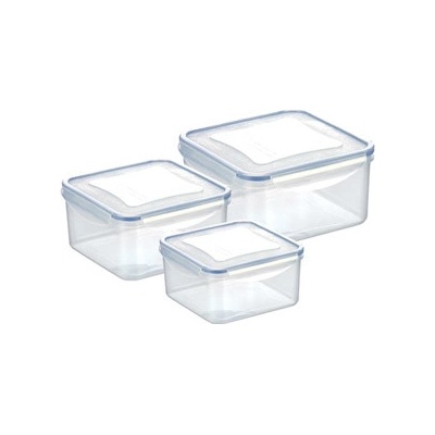 Tescoma Dóza štvorcová plastová Freshbox 0.4,0.7,1.2 l, 3 ks