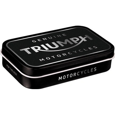 NOSTALGIC ART krabička XL TRIUMPH Logo black/silver