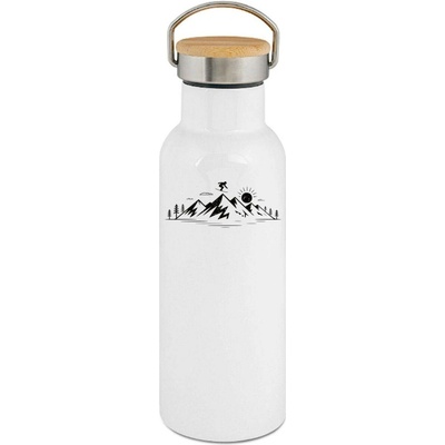123TRIKO termoska Mountain Snowboard, černý potisk 500 ml narozeniny