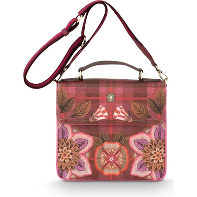 PIP Studio kabelka Cross Body s klopou Frances Flores Felices 25 x 9 x 21.5cm 51.273.410 červená