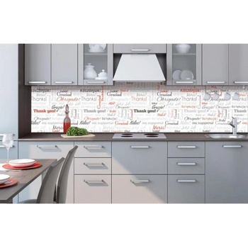 DIMEX ART s. r. o Фототапет за кухня - надписи благодаря 260 x 60 см