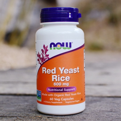 Now Foods Červená Rýže Red Yeast Rice 600 mg 60 kapsúl
