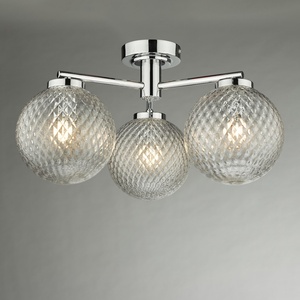 där lighting group Där Lighting WAY5350 - Плафон за баня, повърхностен монтаж WAYNE 3xG9/3W/230V IP44 хром (EN0799)