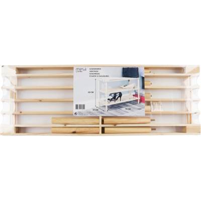 EDCO ЕТАЖЕРКА ЗА ОБУВКИ 3 НИВА 74x26x50см ДЪРВО (871366704312)
