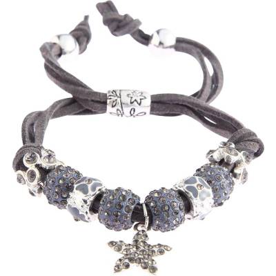 Bando náramok Crystal W178 modrý sivá