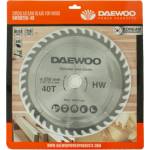 Daewoo Диск за дърво daewoo dwsb250-40, 250×30 мм, 40 зъба, с адаптер