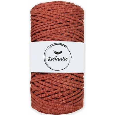 Bavlnená šnúra KaFanta 3 mm - tehlová