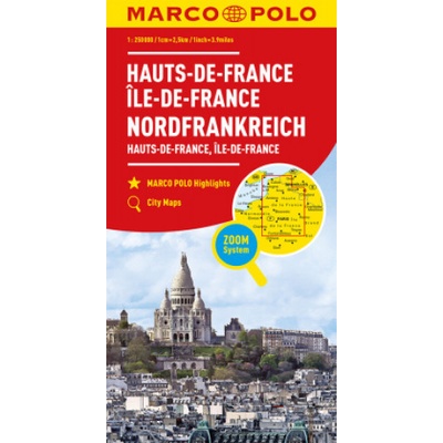Northern France Marco Polo Map - Ile de France, Haute-Normandie, Picardie Marco PoloSheet map, folded