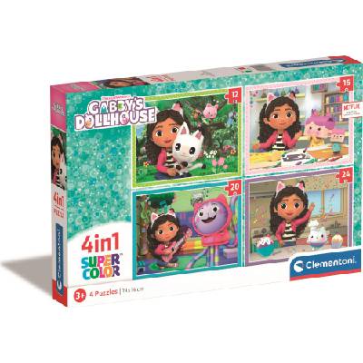 Clementoni - Puzzle 4v1 Gabbyss Dollhouse - 1 - 39 piese