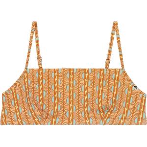 Quiksilver Дамско бикини горнище Quiksilver Women's Cobidji Top Bikini top - Bone White Horizon Women 32X32 - размер XL (150-6731-0115)