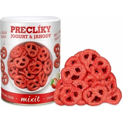 Mixit Praclíky v jogurtovej čokoláde s jahodami 250 g