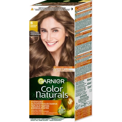 Garnier Color Naturals permanentní barva na vlasy s vyživujícími oleji 6 Dark Blonde 40 ml