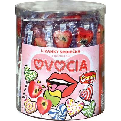 Tol Lízanka ovocná srdiečko 125 x 8 g